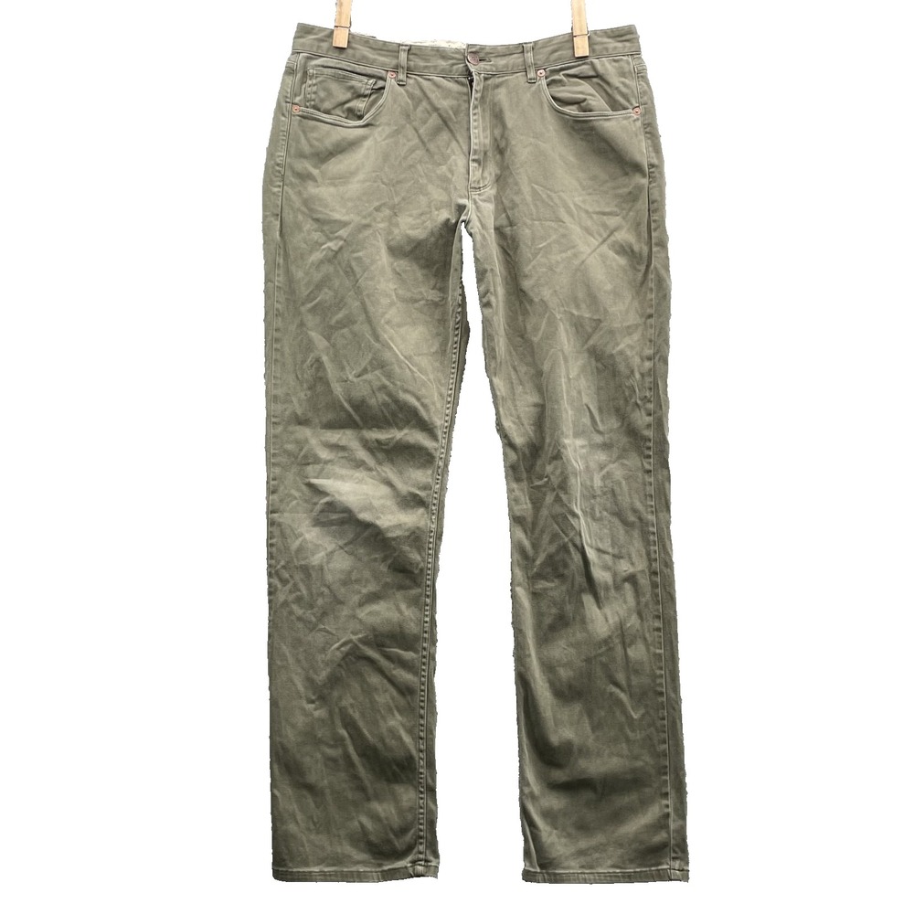 Pendleton 5-Pocket Pants Mens 36x31* Green Khaki Gorpcore Hiking Workwear Preppy